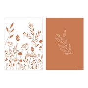 Picture of Poster A3 - Wild flowers rust