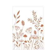 Picture of Poster A3 - Wild flowers rust