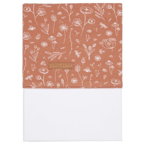 Picture of Bassinet sheet Wild Flowers Rust