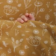 Picture of Cot duvet cover Wild Flowers Ochre