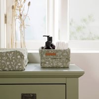 Picture of Storage basket, small Wild Flowers Olive