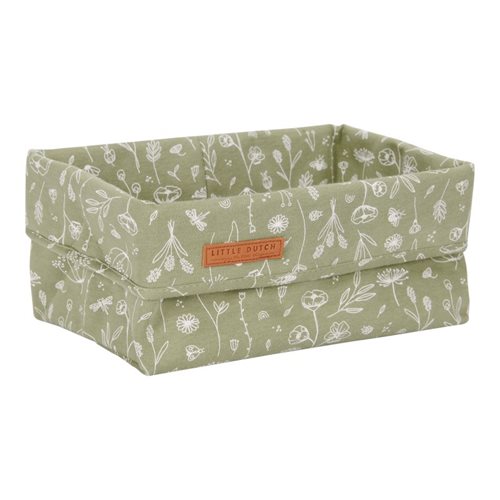 Picture of Storage basket, large Wild Flowers Olive
