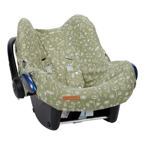 Picture of Car seat 0+ cover Wild Flowers Olive