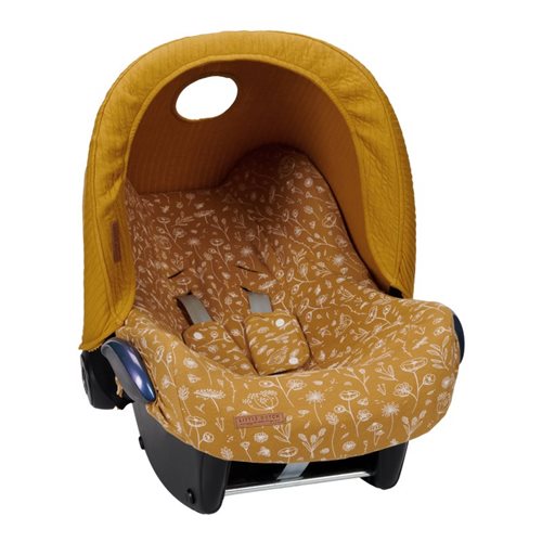 Picture of Car seat 0+ cover Wild Flowers Ochre