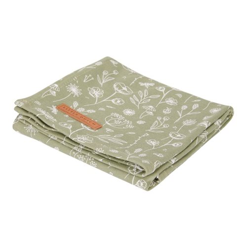 Picture of Swaddle 120 x 120 Wild Flowers Olive
