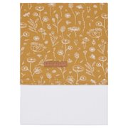 Picture of Cot sheet Wild Flowers Ochre