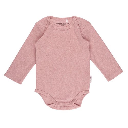 Picture of Baby bodysuit long sleeves 62/68 - Pink Melange