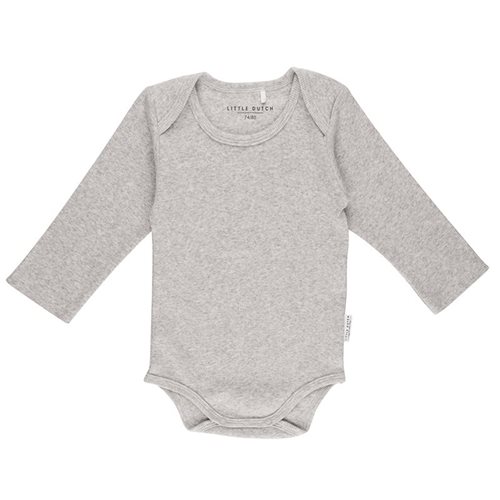 Picture of Baby bodysuit long sleeves 50/56 - Grey Melange