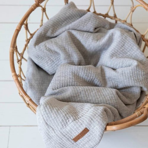 Picture of Cot blanket Pure Grey