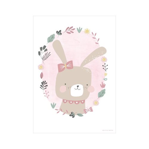 Picture of Poster Rabbit pink