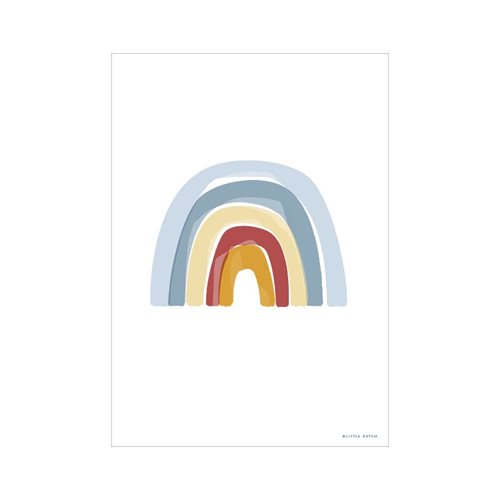 Picture of Poster Rainbow Alphabet blue