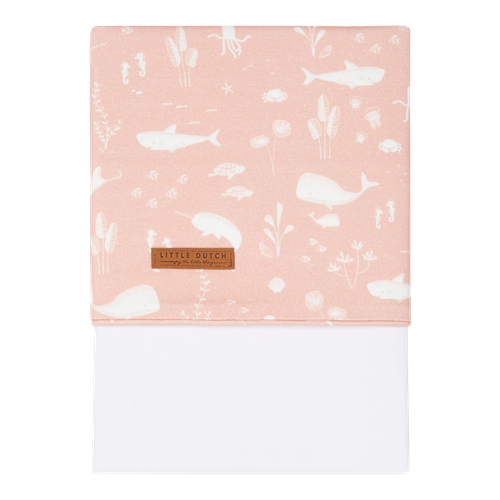 Picture of Cot sheet Ocean Pink