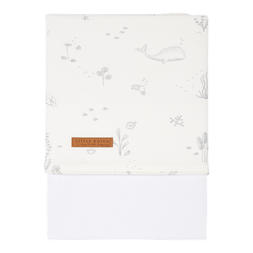 Picture of Cot sheet Ocean White