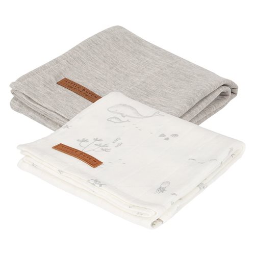 Picture of Muslin cloths 70 x 70 Ocean White/Pure Grey 