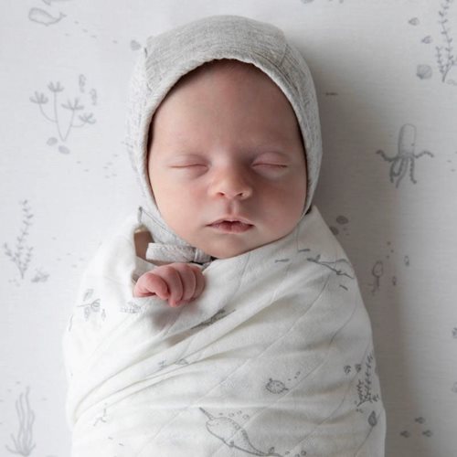 Picture of Swaddle 120 x 120 Ocean White