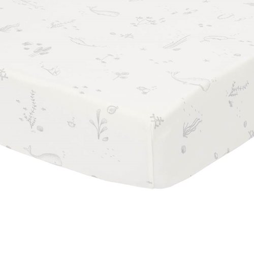Picture of Fitted bassinet sheet Ocean White