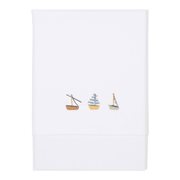 Picture of Cot Sheet Embroided Sailors Bay geborduurd