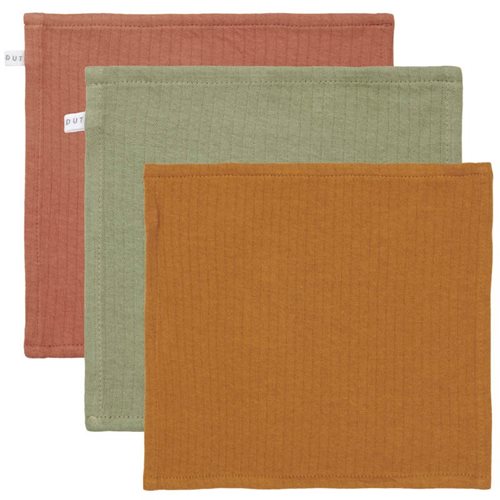 Picture of Facecloths Pure Rust / Pure Olive / Pure Ochre Spice