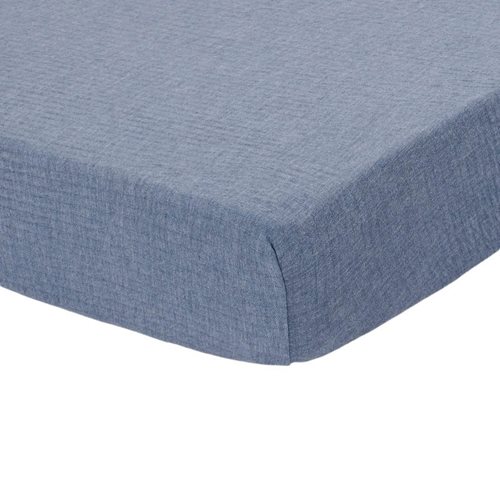 Picture of Fitted cot sheet Pure Blue