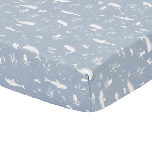 Picture of Fitted bassinet sheet Ocean Blue