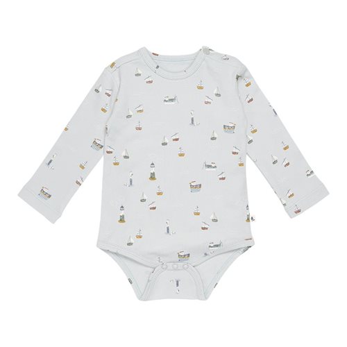 Picture of Bodysuit long sleeves Sailors Bay Blue - 74/80