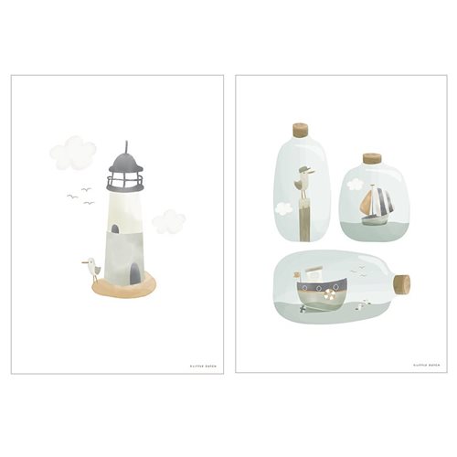 Picture of Poster Sailors Bay White - A3