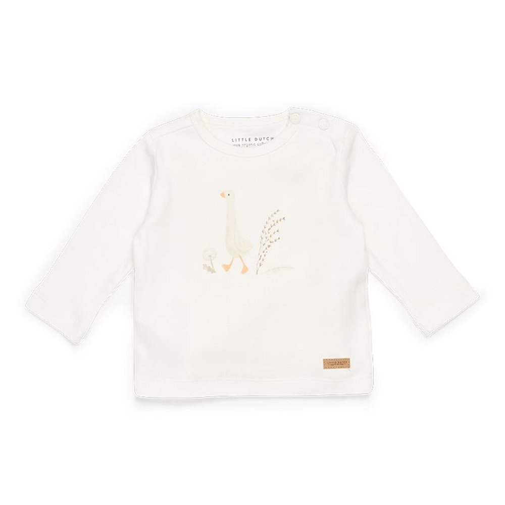 Picture of T-shirt long sleeves Little Goose Walking White - 50/56