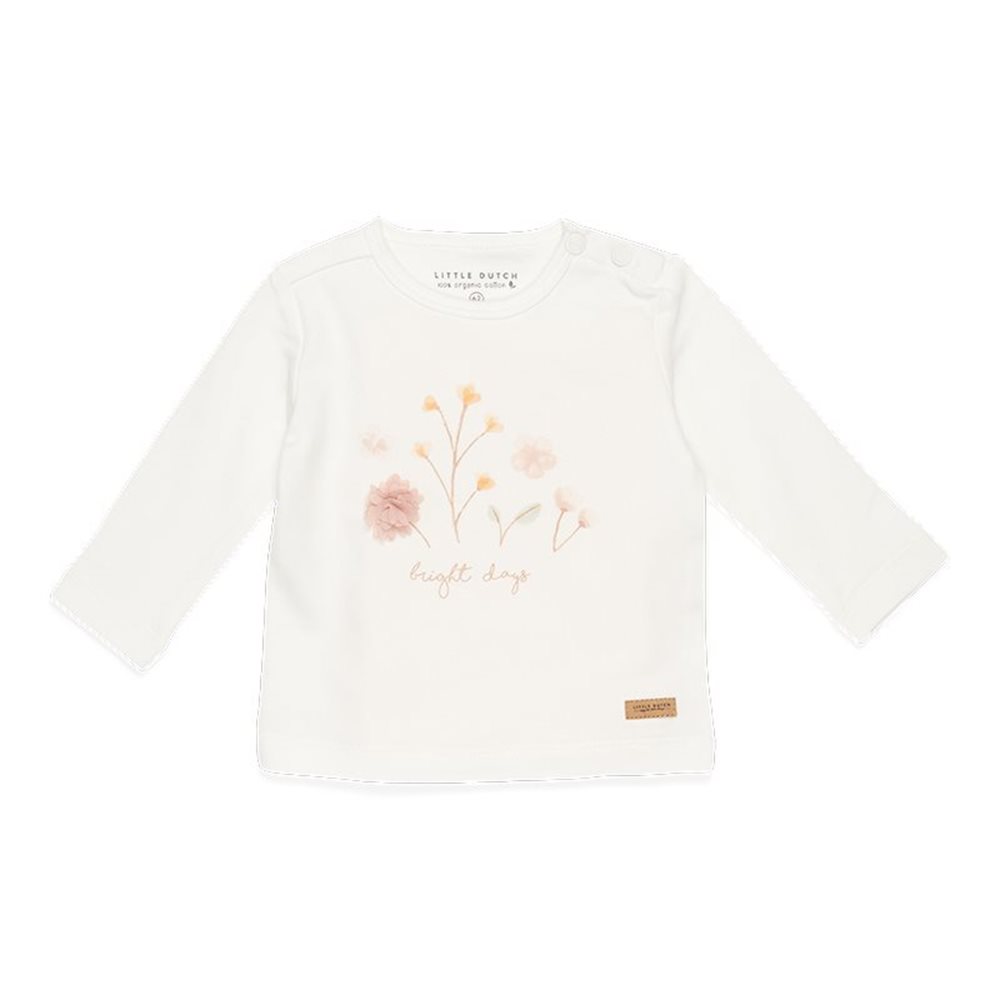 Picture of T-shirt long sleeves Flowers White - 80
