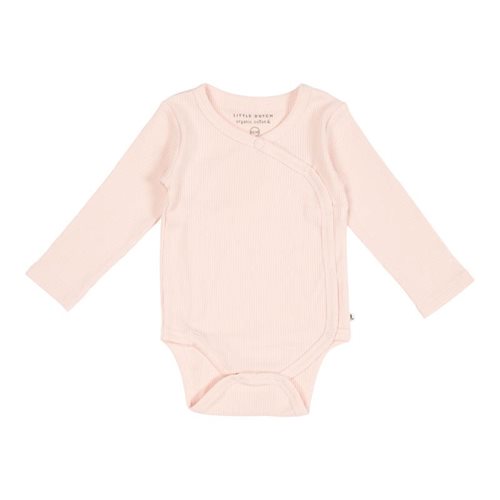 Picture of Bodysuit wrap long sleeves Rib Pink - 50/56
