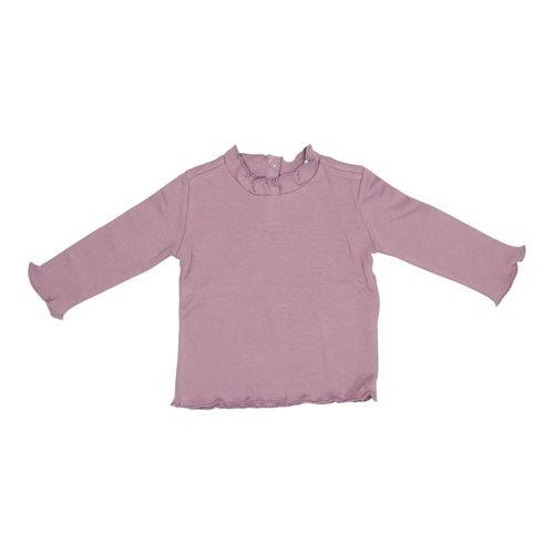 Picture of T-shirt long sleeves with ruffles Mauve - 74