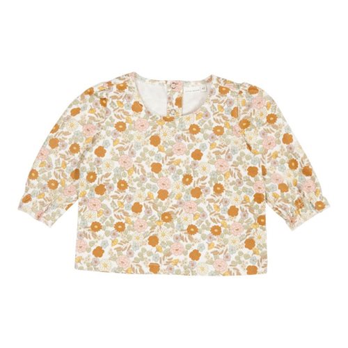 Picture of T-shirt long puffed sleeves corduroy Vintage Little Flowers - 50/56