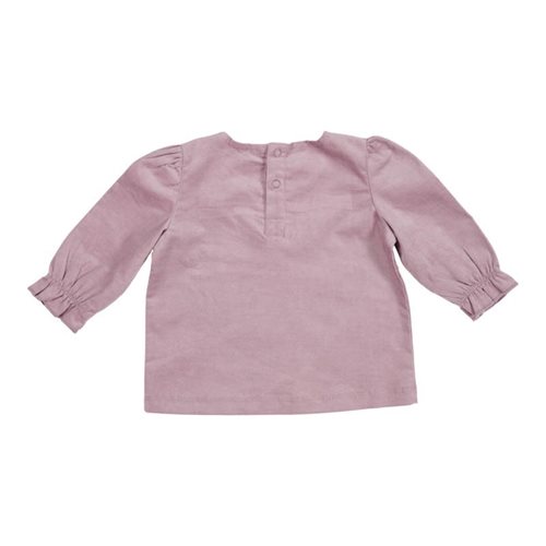 Picture of T-shirt long puffed sleeves corduroy Mauve - 68